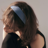 寬版亞麻髮箍 - IRIS47 Taiwan