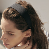 寬版亞麻髮箍 - IRIS47 Taiwan