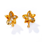 洋牡丹小巧耳夾