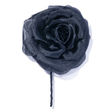 緞面玫瑰胸花