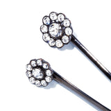 相思樹花朵水鑽髮夾組 - IRIS47 Taiwan