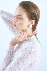 泡泡珍珠耳夾 / 泡泡夢境珍珠耳夾