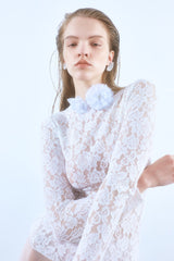 大理花花朵造型胸針