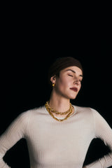 喀什米爾輕薄針織上衣