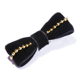 天鵝絨蝴蝶結一字夾 - IRIS47 Taiwan