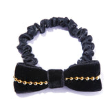 天鵝絨蝴蝶結髮圈 - IRIS47 Taiwan