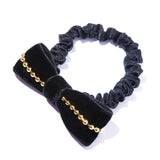 天鵝絨蝴蝶結髮圈 - IRIS47 Taiwan