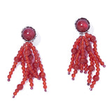 Tarantella 紅瑪瑙耳夾 - IRIS47 Taiwan