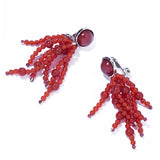 Tarantella 紅瑪瑙耳夾 - IRIS47 Taiwan