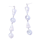 馬賽拼接珍珠耳環 - IRIS47 Taiwan