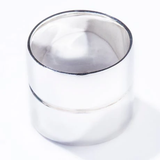 平滑線條寬版戒指