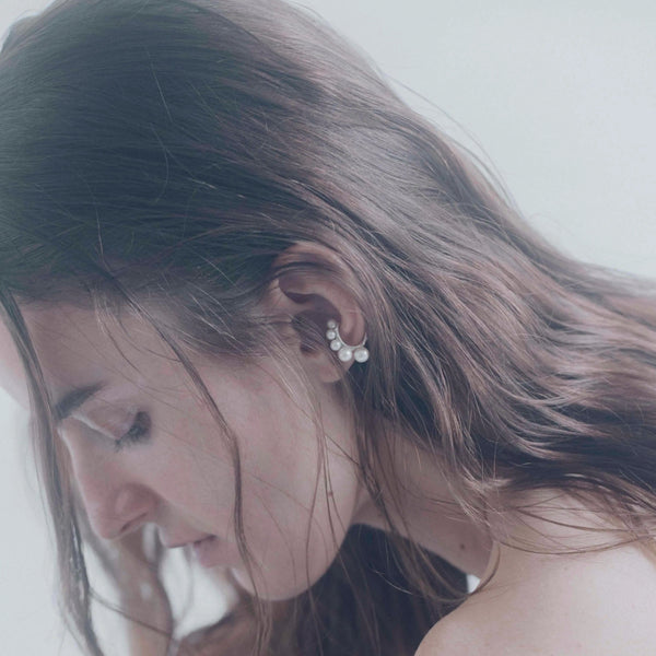 時尚珍珠造型耳扣 - IRIS47 Taiwan